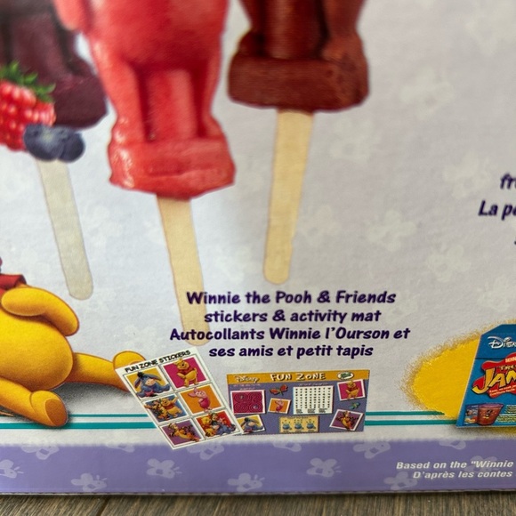 Vintage RARE Disney Winnie the Pooh fruit stick kit NEW - Picture 7 of 9
